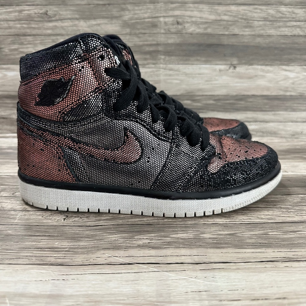 Nike Air Jordan 1 Size Womens 5.5 Black Rose Retro High OG Fearless CU6690-006